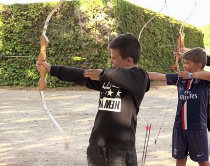 Animations enfants et activite tir a l'arc camping La Fleche - Camping La Route d'Or